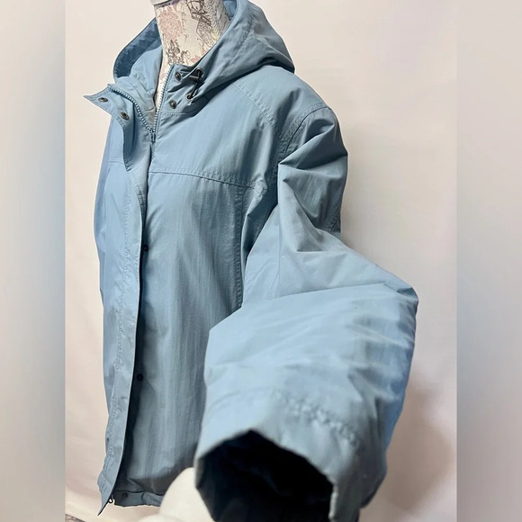 EDDIE BAUER Women's Cadet blue fleece lined windbreaker jacket size XL. - Picture 4 of 12